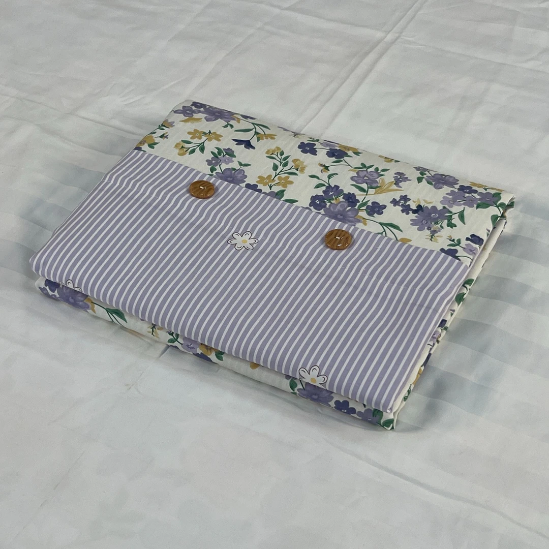 纯棉全棉AB版本被罩120支铂金系列斜纹棉-紫色碎花