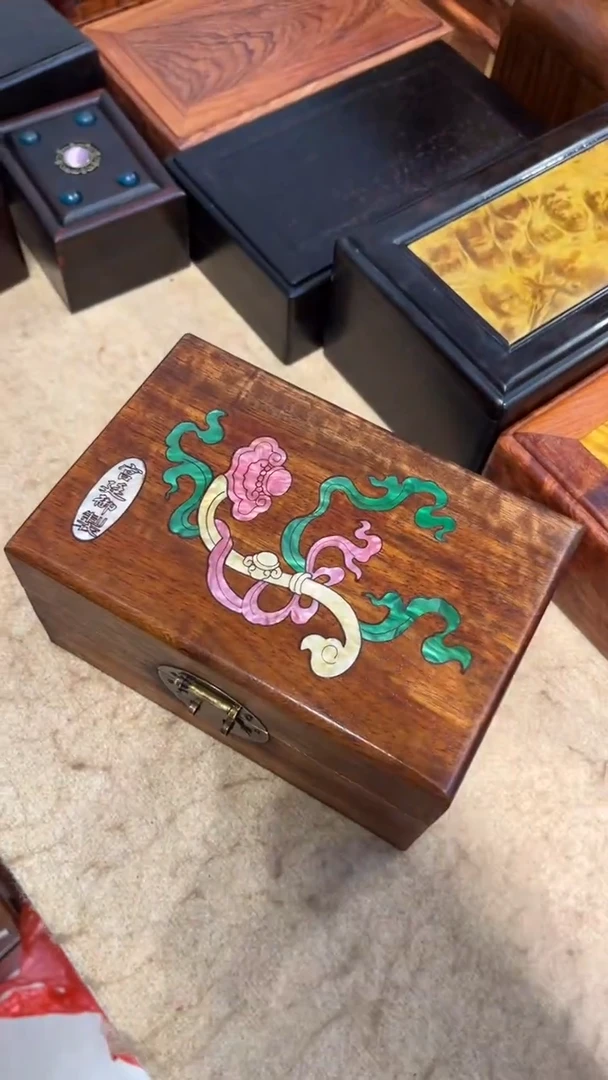 【闪购商品】木如意螺钿小首饰盒