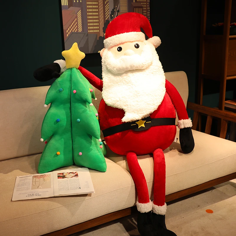 可爱圣诞老人公仔玩偶毛绒玩具圣诞树布娃娃圣诞节平安夜礼物装饰