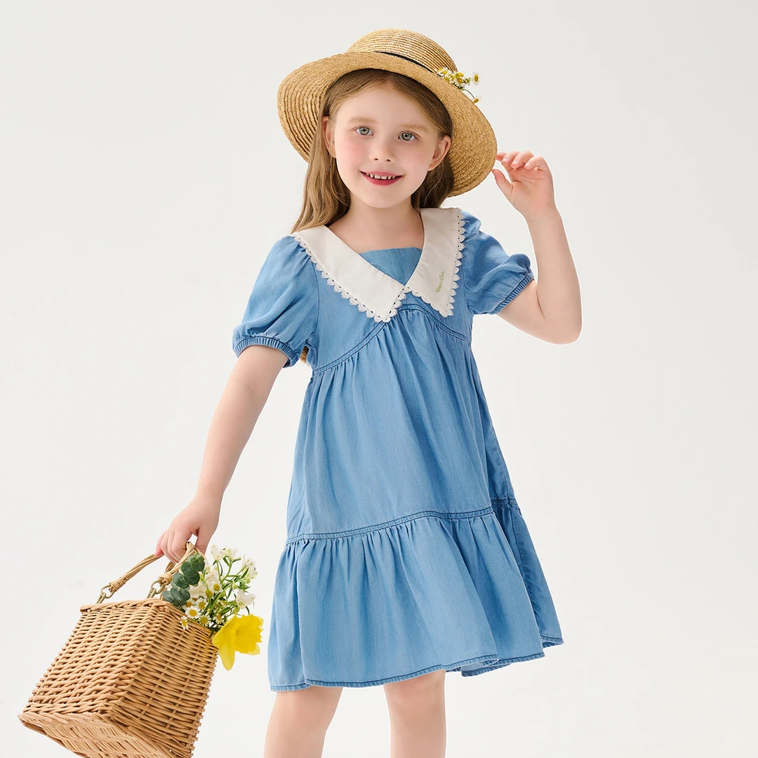 精典泰迪女童连衣裙儿童公主裙夏季薄款裙子时尚甜美裙子大童