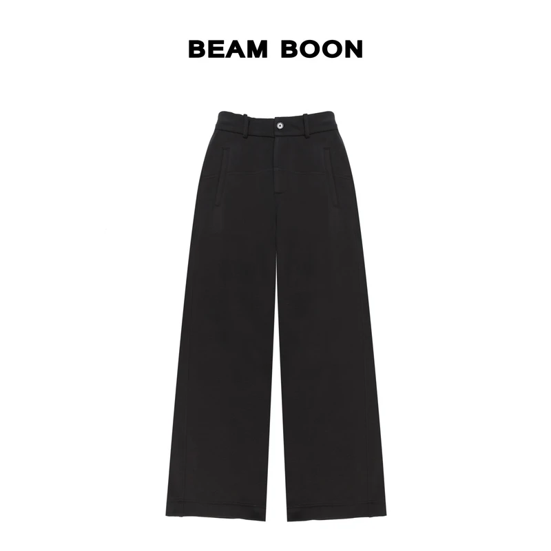 Beam Boon|【旺角休闲裤】始*鸟轻量垂感蓄热锁温抗皱显瘦阔腿裤