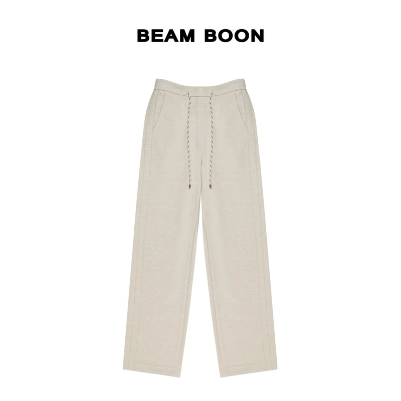 Beam Boon【精致生活2.0】口碑升级定制羊绒混纺醋酸抗皱显瘦直筒裤