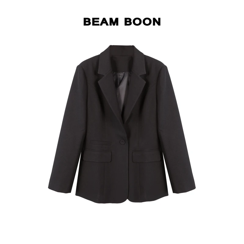 Beam Boon |【凯特王妃】YS*l高级定织高密立裁正肩气质西装外套