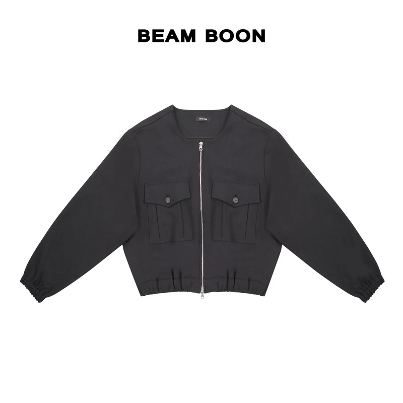 Beam Boon|【比弗利】东丽进口WALTZ纱线轻量肉感立裁宽松廓形外套
