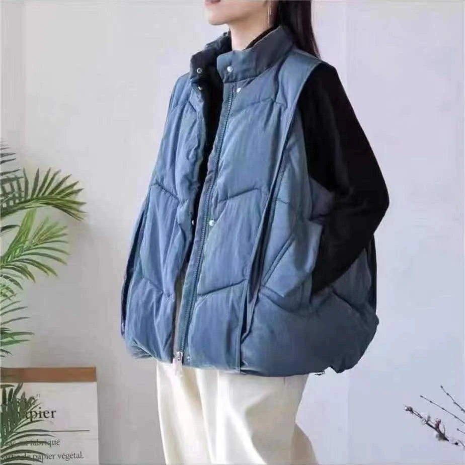 2426冬季新款加厚棉马夹韩版宽松女士休闲立领马甲（大仓）