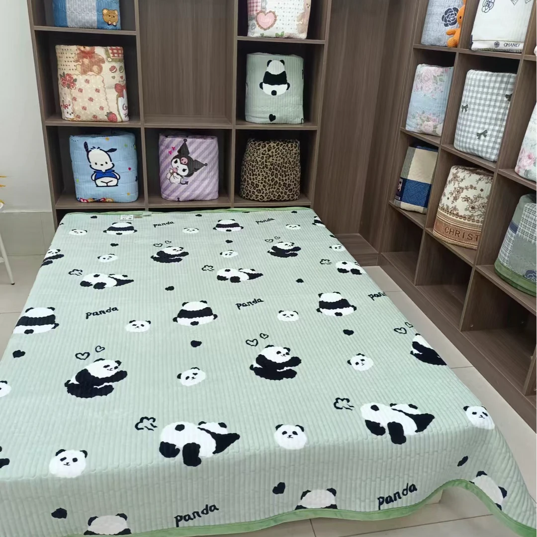 150*200（+-5）牛奶绒宝宝绒绗缝加厚单人床