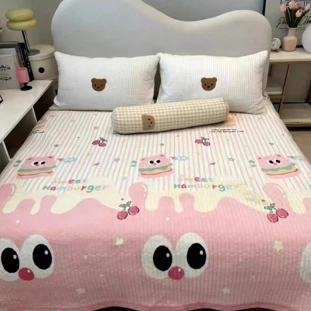 2.7大尺寸牛奶绒宝宝绒床盖