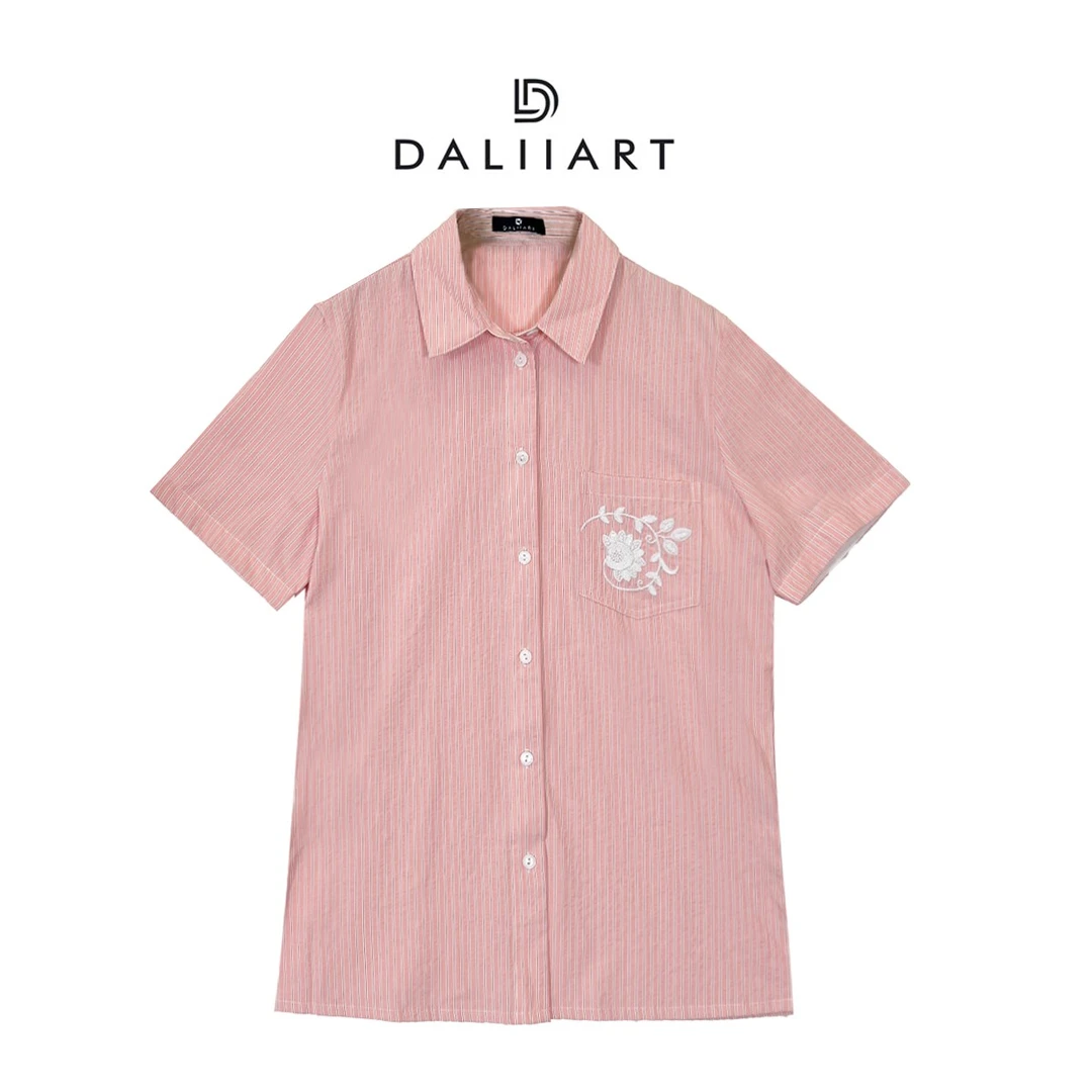 大丽高定女装 粉红豹 时尚休闲百搭夏季女士衬衫DLTX1000