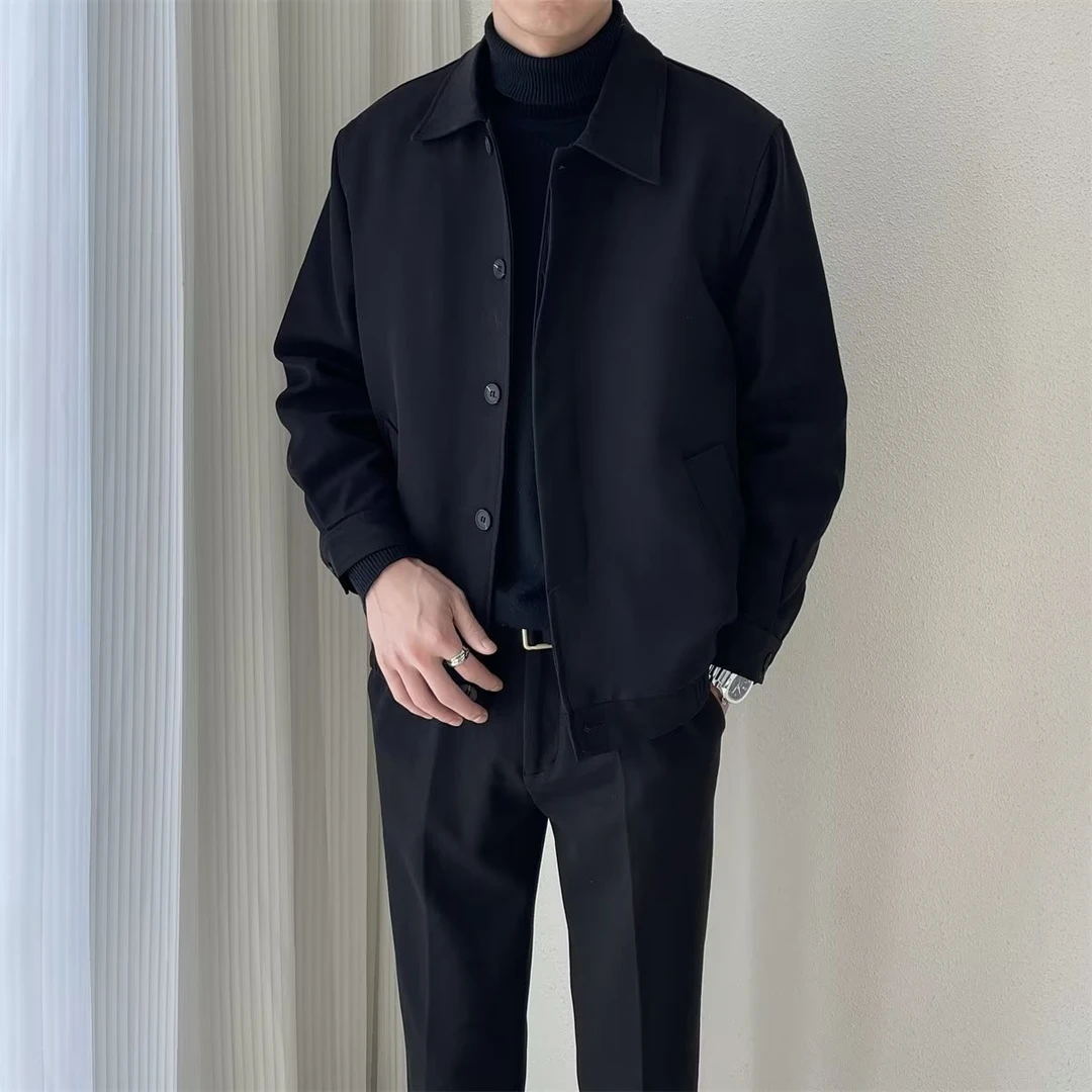 秋季潮牌装设计质感宽松休闲外套男士上衣韩版潮流百搭夹克男装潮
