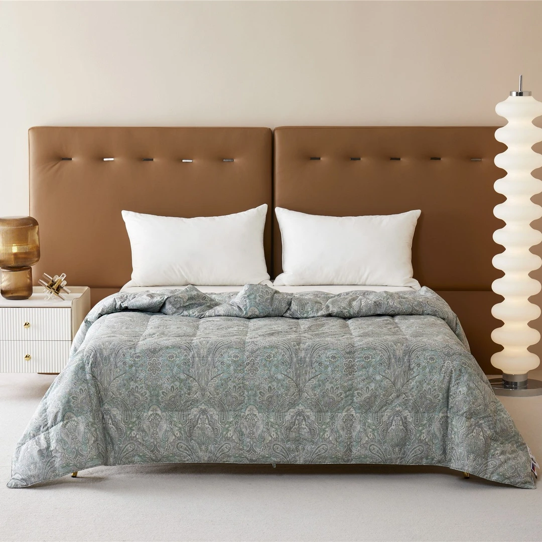 新款 95鹅绒夏被  可水洗 附赠专用洗护袋 夏凉被凉感轻奢绿色