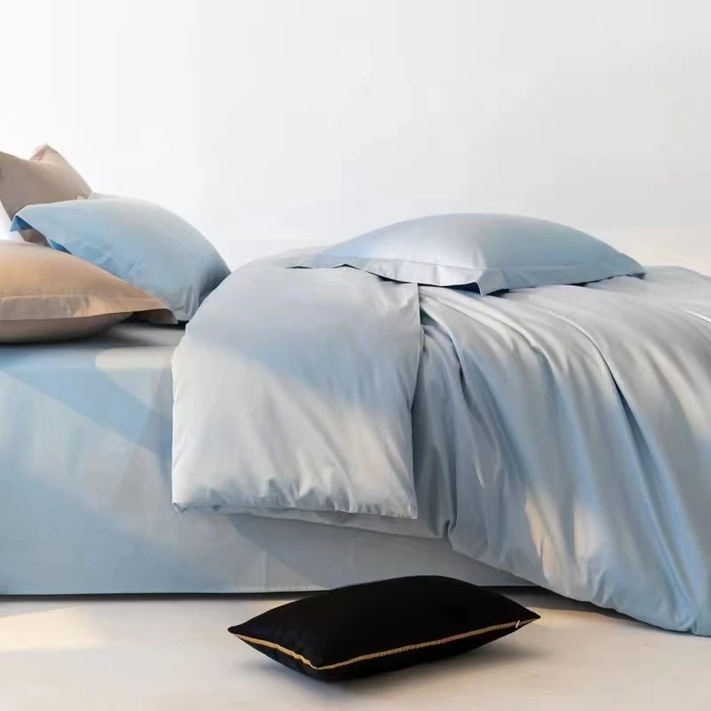 高支全棉匹马棉四件套 纯色简约款式轻奢高档时尚