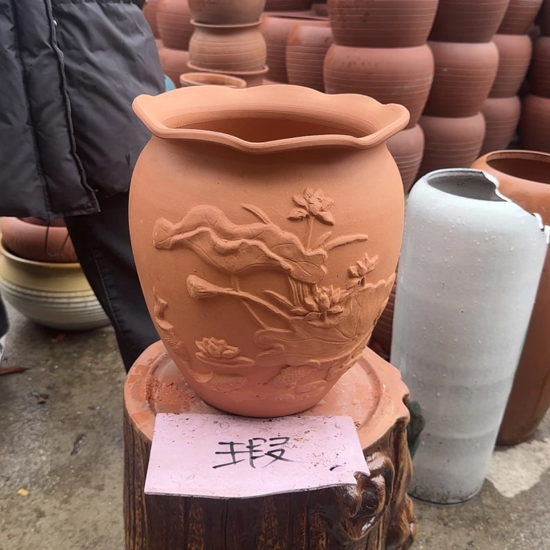 【闪购商品】紫砂花盆口23高28
