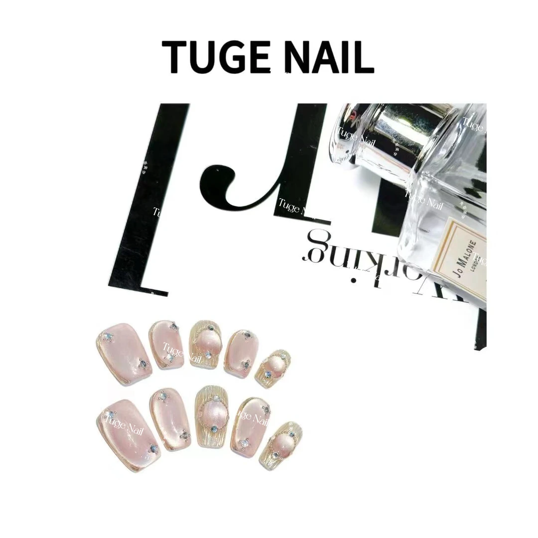 TugeNail “布达拉宫”春日花花高级感极简小众设计师穿戴甲-小鱼儿