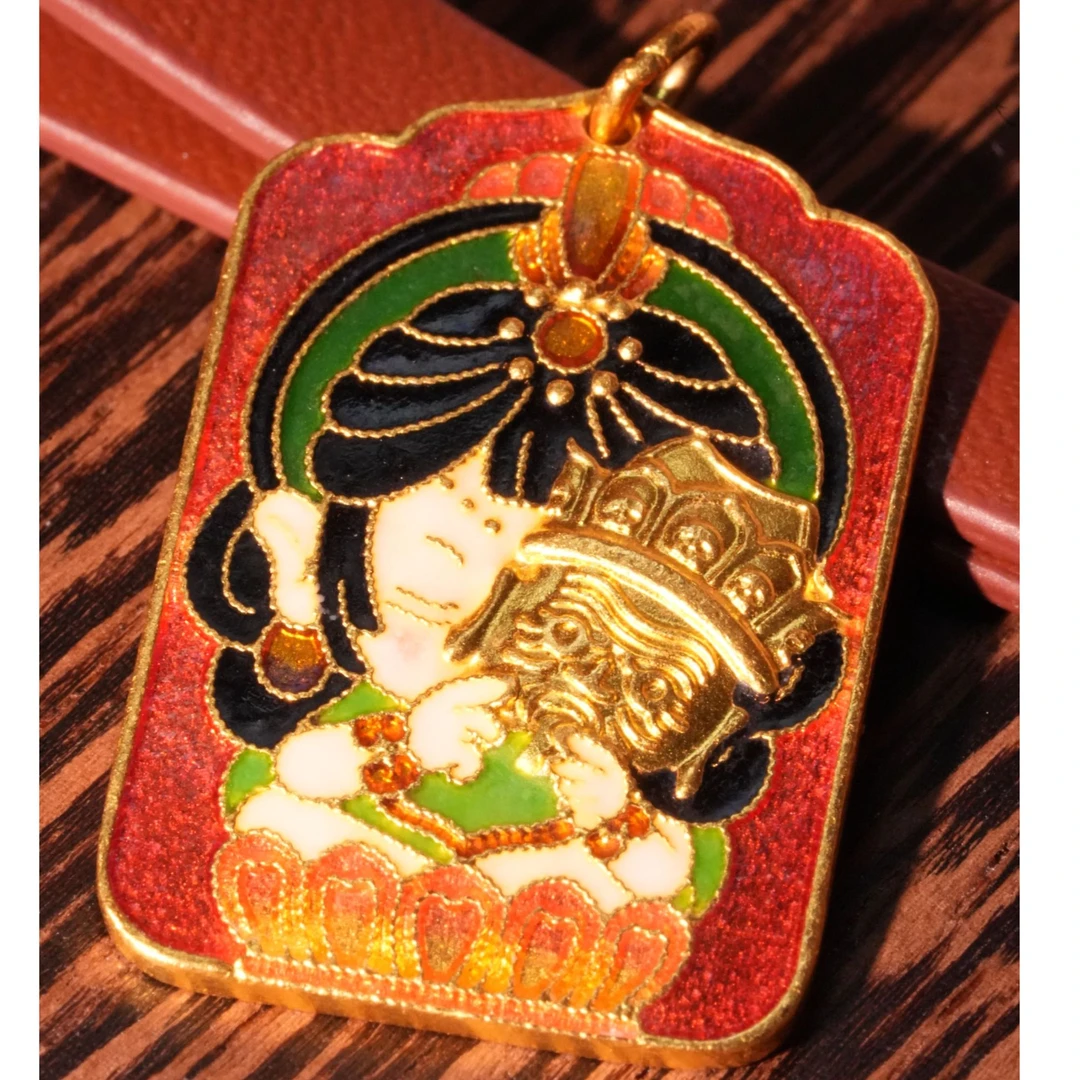 烧蓝正版扎基拉姆纳福牌吊坠