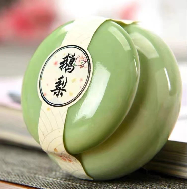 非遗文化传承天然固体香膏手工古法香薰鹅梨持久留香送橡果如意勺