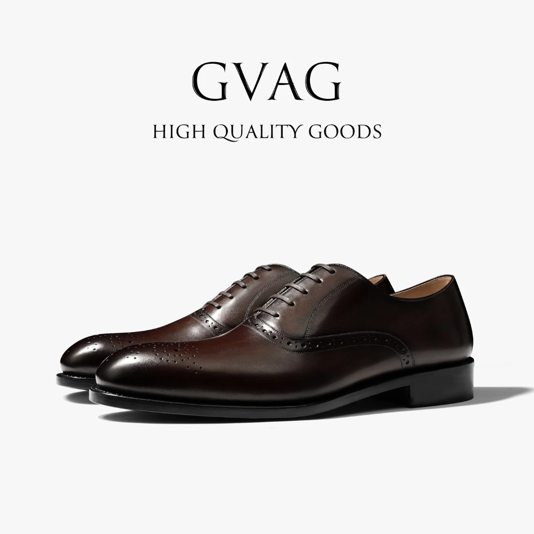 GVAG固特异手工商务正装皮鞋英伦牛津鞋四季头层牛皮新郎伴郎婚鞋