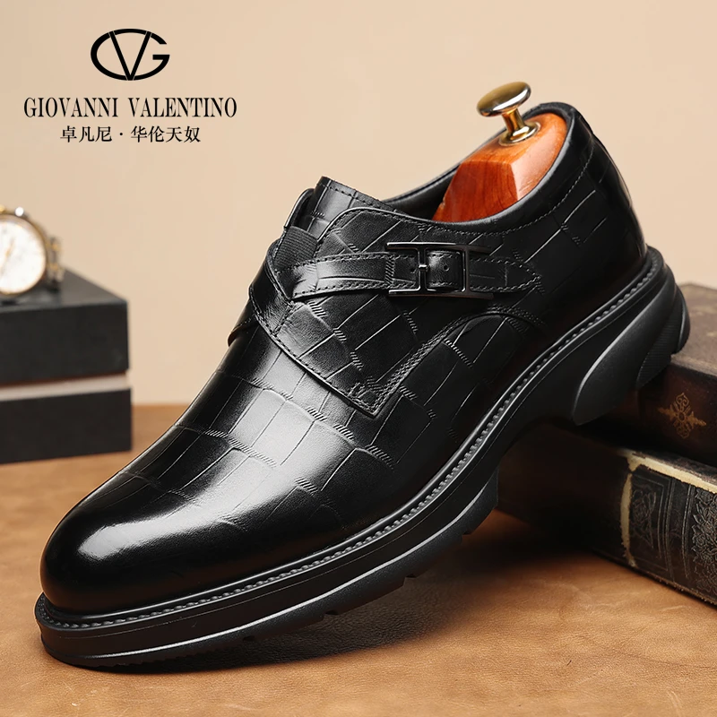 【卓凡尼·华伦天奴】高档轻奢商务休闲皮鞋23723D
