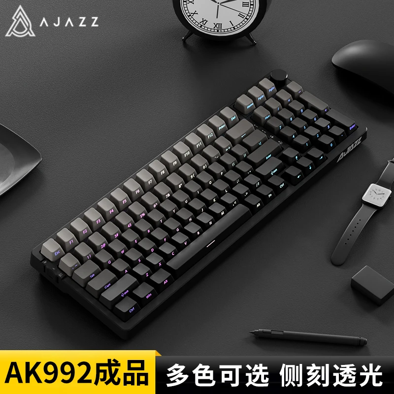 黑爵AK992微尘无线热插拔机械键盘三模客制化GASKET结构98键套件