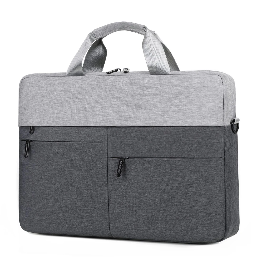 男士商务公文包文件包撞色通勤手提包电脑包男包单肩斜挎包90210