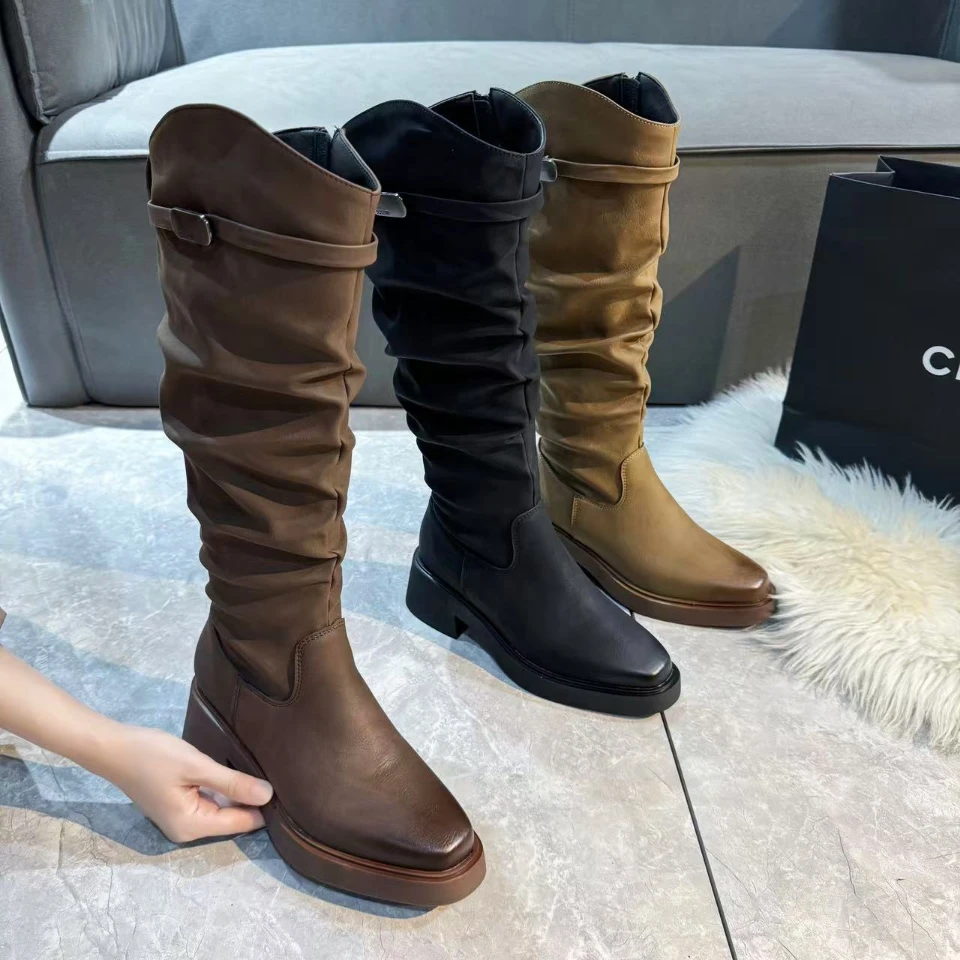 Y-28《新疆直发》新款网红时尚女靴百搭骑士长筒靴