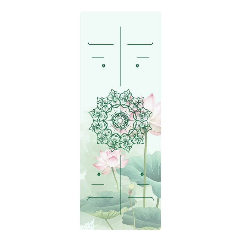 椰壳荷花彩印体位性 瑜伽垫