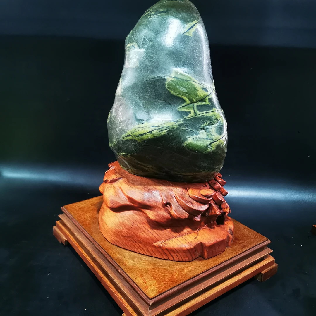 新疆额河奇石观赏石画面石装饰摆件戈壁石天然画面石风景石