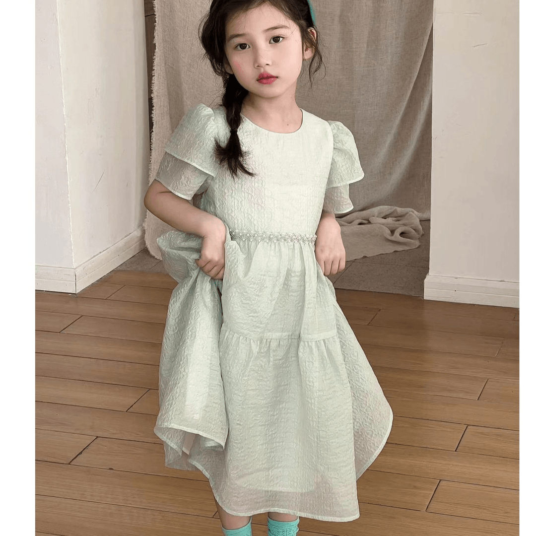 现货  2024夏季儿童时尚女童休闲连衣裙3657