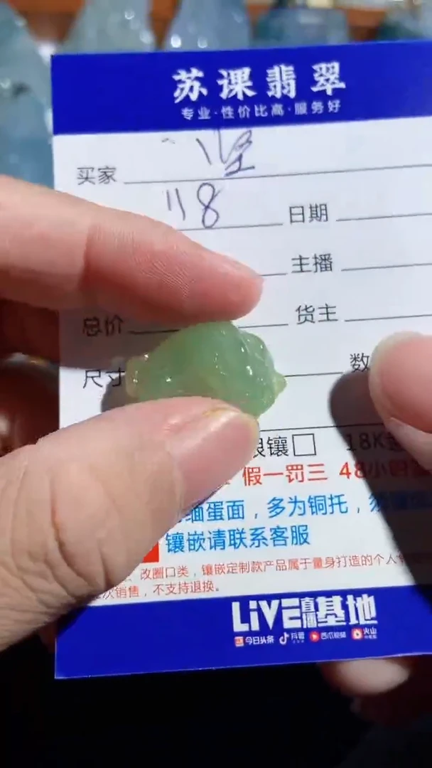 【闪购商品】翡翠颈饰未镶嵌1