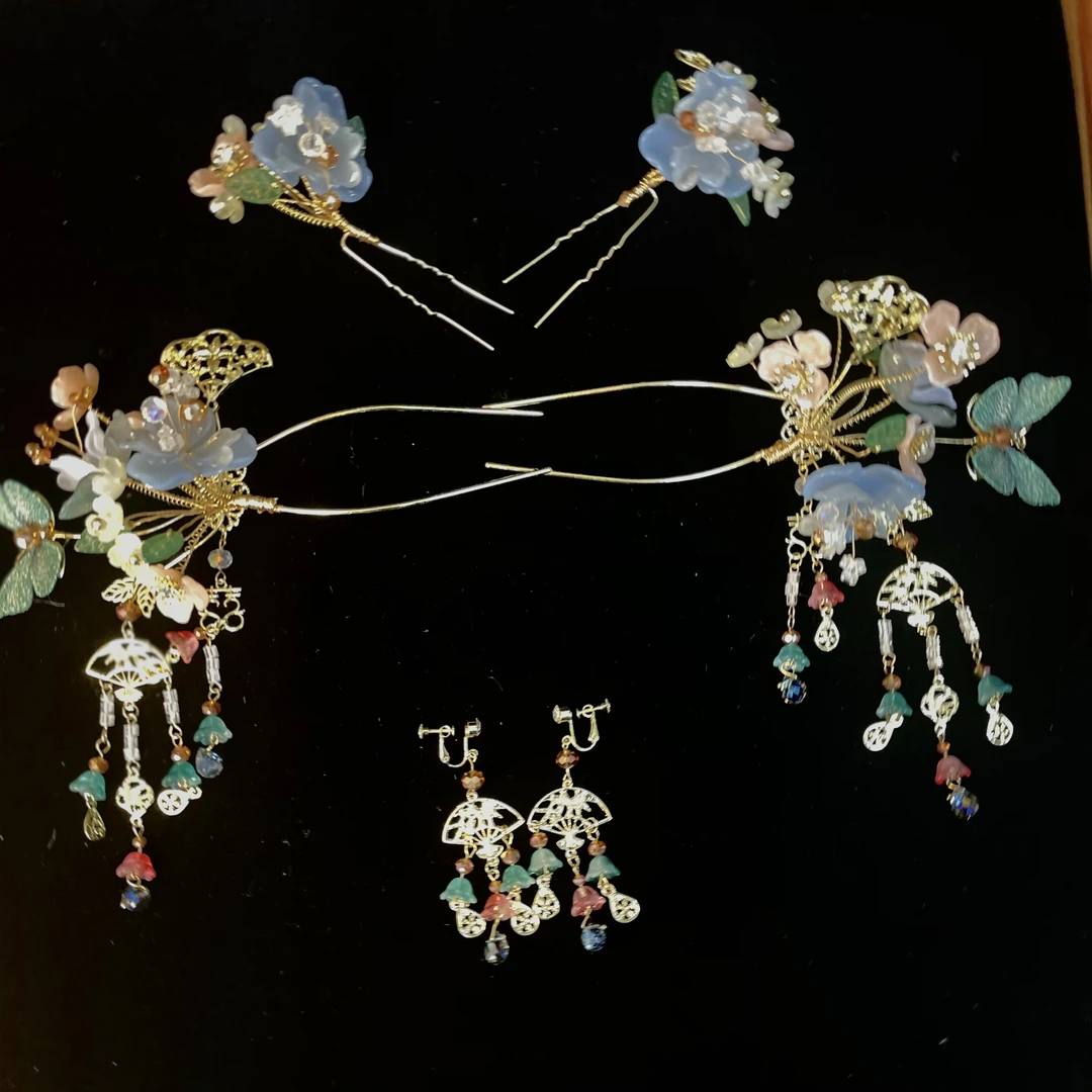 锌合金树脂婚庆饰品 HZ618喜看优选减龄高级新中式饰品