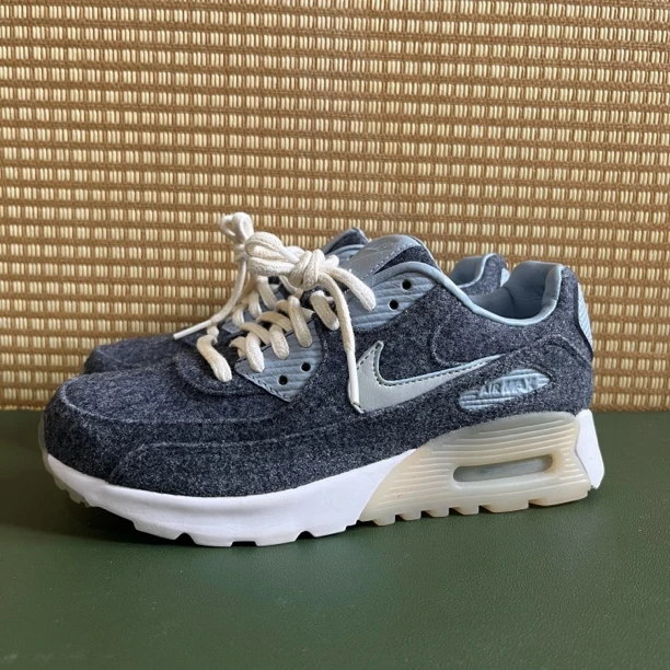 36码nikeairmax90低帮休闲蓝空有瑕疵
