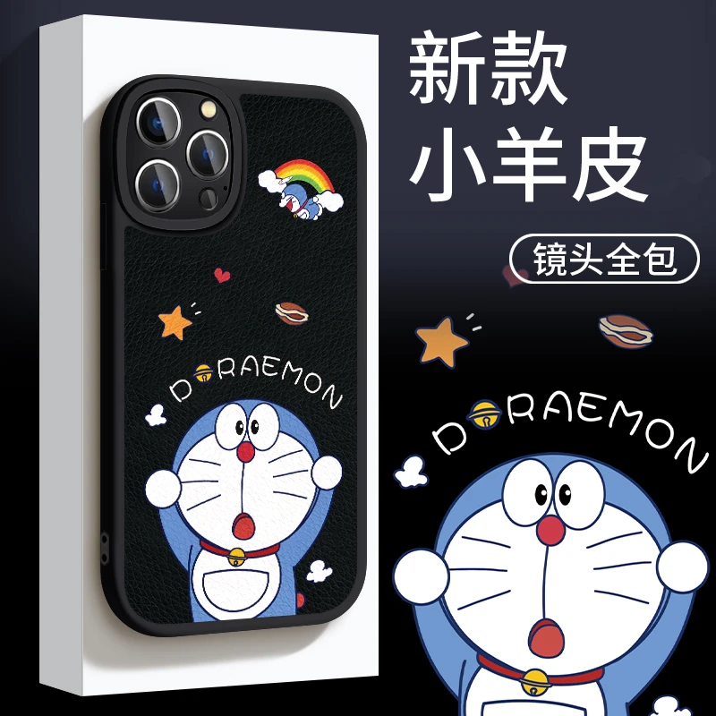 适用苹果华为OPPO小米VIVO猫简约防摔好看到爆的手机壳皮纹yp2507