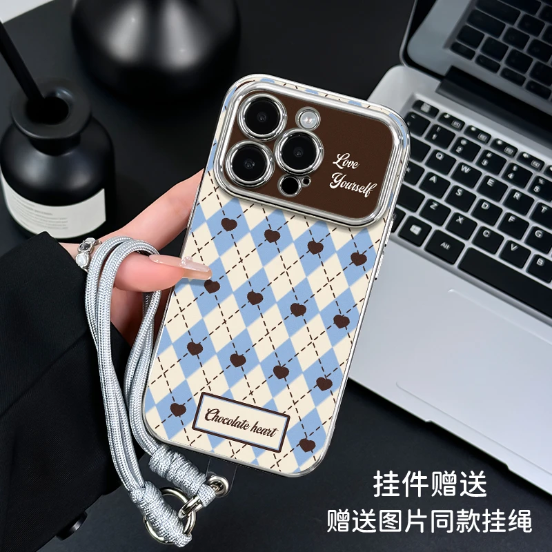 适用于苹果16华为OPPO小米VIVO高级感个性6D大视窗LJ手机壳IA0030