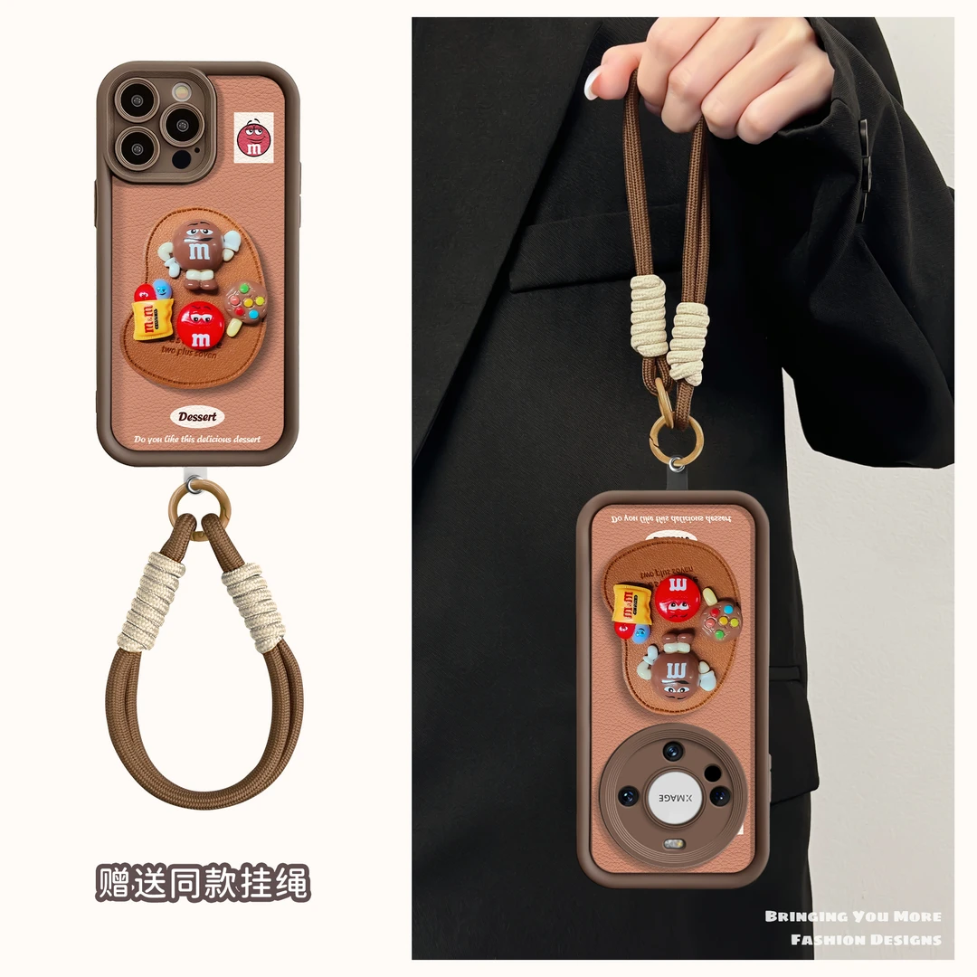 适用于苹果16华为OPPO小米VIVO高颜值时尚皮纹LJ阶梯手机壳AA0376