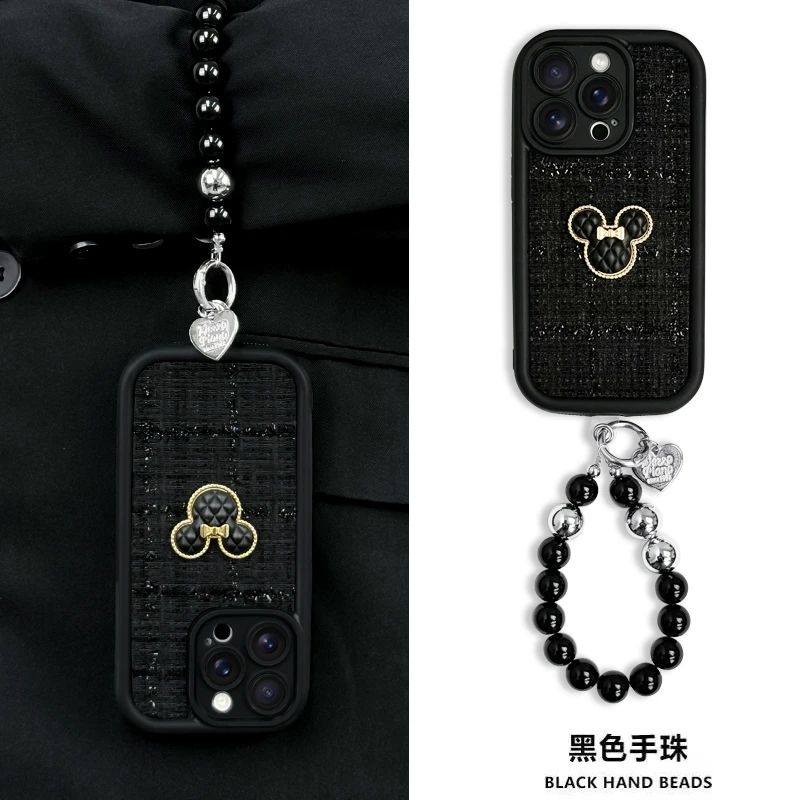 适用于苹果16华为OPPO小米VIVO针织全包米奇潮DP阶梯手机壳素材壳