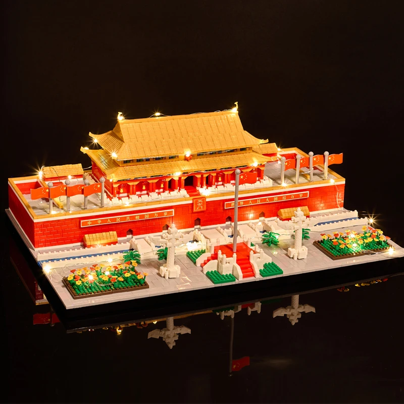 .天安门积木中风古建筑高难玩具拼图10000粒乐高拼装男孩生日礼物
