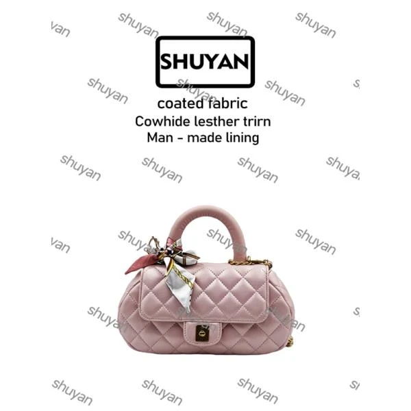 姝宴手工打造真皮女士新款包A10502粉色