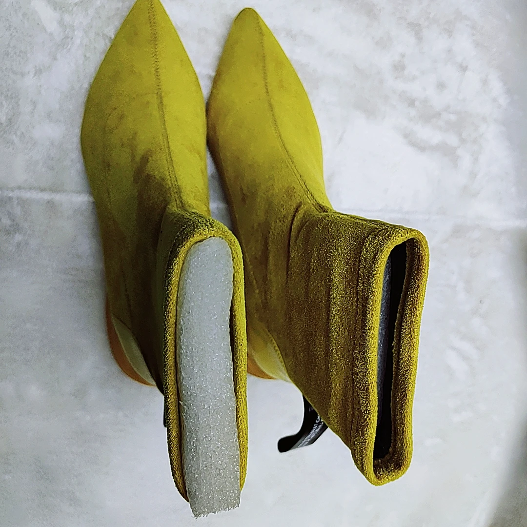 高跟鞋时尚真皮休闲短靴雪地靴靴子39