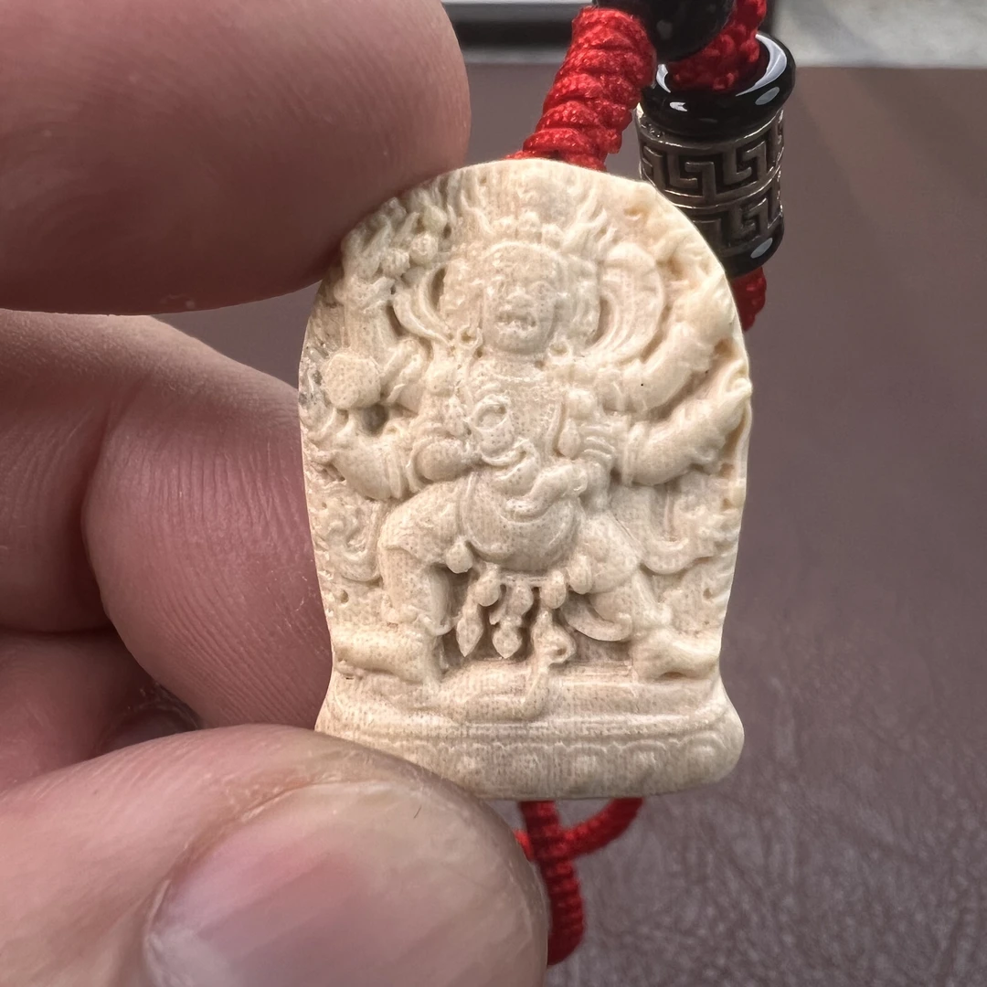 F-29-保真精工猛犸牙手雕大黑天