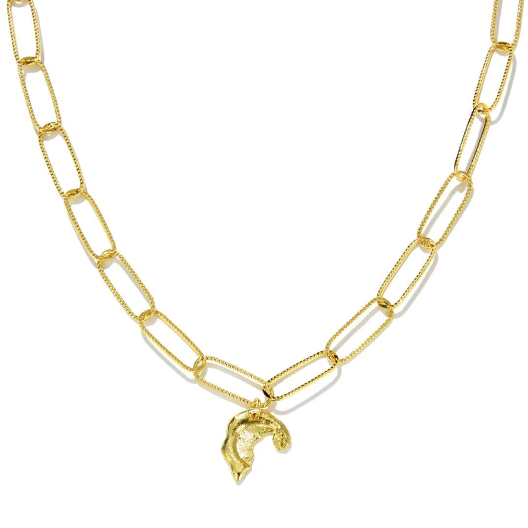 AKM LULU 坠链均925银 明星同款欧美轻奢复古不规则设计百搭项链