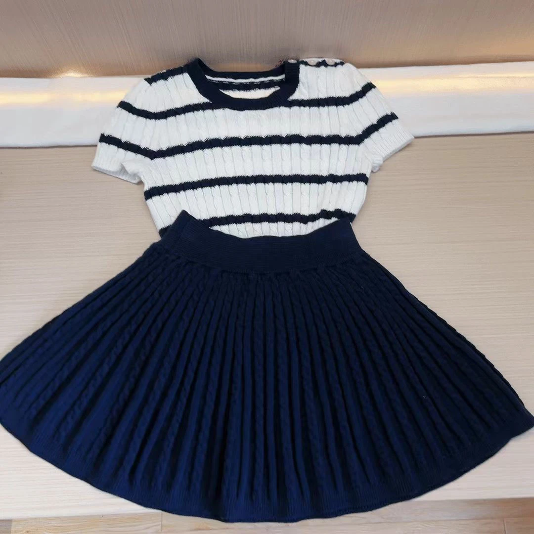 （2）女童夏季针织套装连衣裙 气质轻奢女童