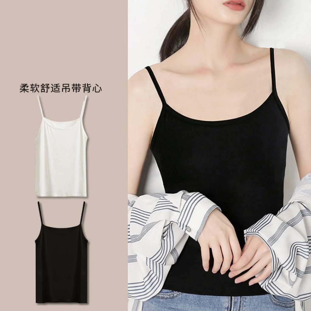 【热卖】四季打底美背无袖内搭别致绝美上衣ins抹胸小吊带背心女