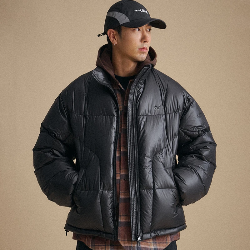 TANOXI J136 「御丝」高规格 90白鸭绒 双面压光防钻绒拼接羽绒服