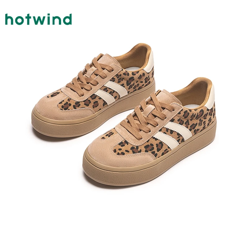 热风百搭小白鞋春季新款女士时尚休闲鞋H14W25113