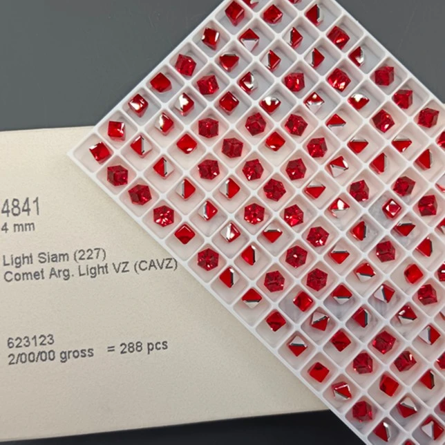奥地利正品华子4841水立方异形钻4mm饰品轻奢华子美甲钻