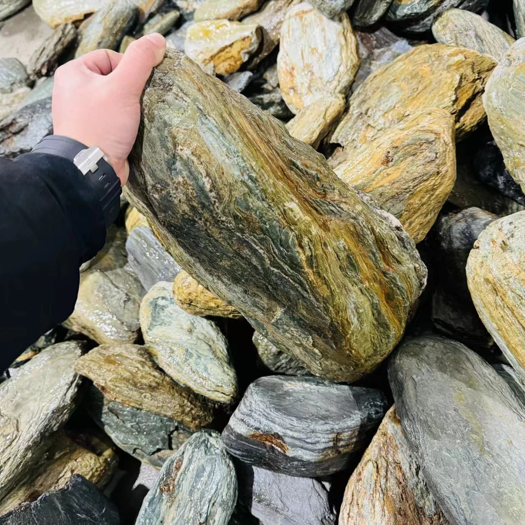 【一物一拍】原生缸天然溪流缸片石溪流石晒台鱼缸造景石一石成景