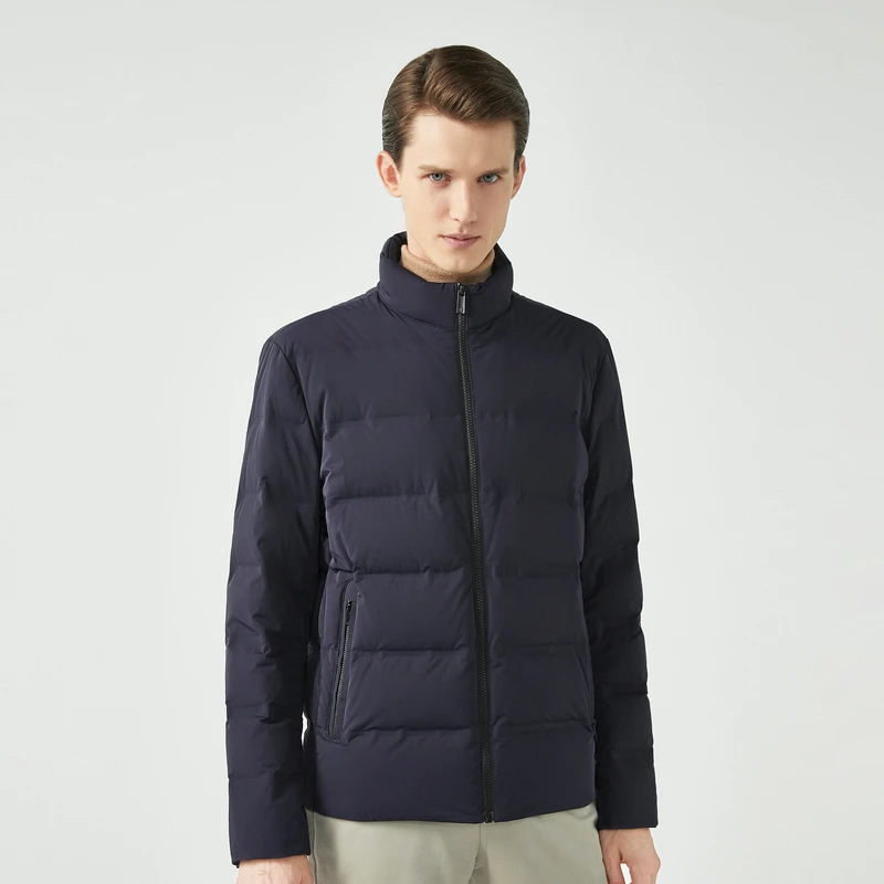 【劲霸】男款羽绒服立领冬季舒适防风时尚保暖短版夹克薄|BRDG3102
