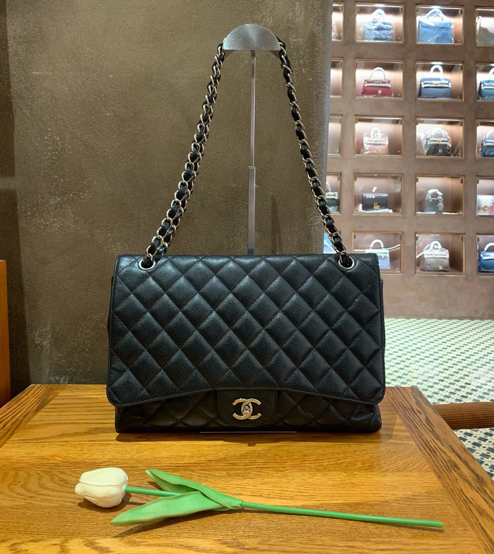 95新 Chanel/香奈儿 CHANE/CF MAX黑银牛镭射13开 /sp14526