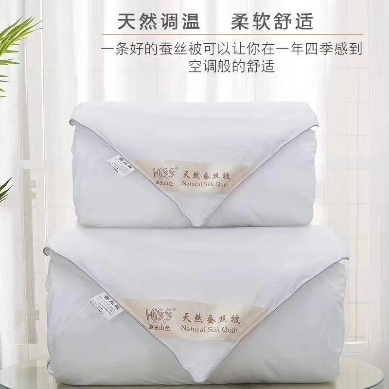 纯手工100%双宫茧桑蚕长丝被子被芯床上用品 亲肤透气细腻防菌