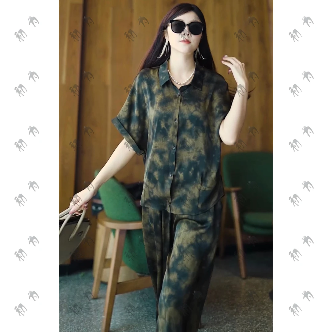 高奢严选丨柔雾丨夏季新款时尚休闲气质时髦显瘦短袖套装-3094#