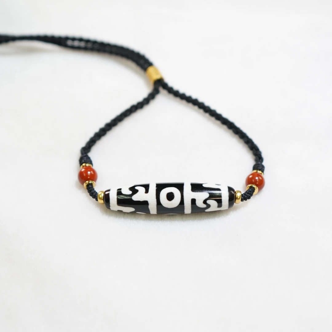 莲师三眼珠珠玛瑙项链